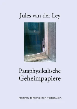 Jules van der Ley Pataphysikalische Geheimpapiere обложка книги