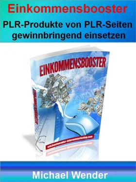 Michael Wender Einkommensbooster durch PLR обложка книги