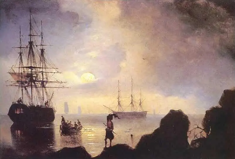 Ночь Контрабандисты 1836 Вид на Тифлис 1868 Карьера живописца - фото 29