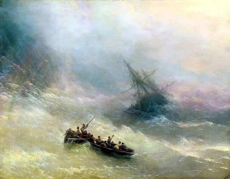 Радуга 1873 Бриг Меркурий атакованный двумя турецкими кораблями 1892 - фото 51