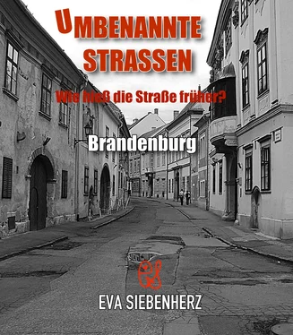 Eva Siebenherz Umbenannte Straßen in Brandenburg обложка книги