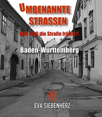 Eva Siebenherz Umbenannte Straßen in Baden-Württemberg обложка книги