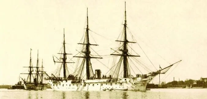 SMS STOSCH war eine dreimastige als Vollschiff getakelte und mit - фото 14