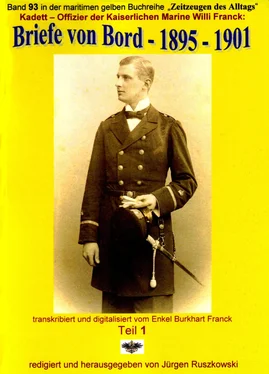 Willi Franck Kadett – Offizier der Kaiserlichen Marine – Briefe von Bord – 1895 – 1901 обложка книги