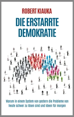 Robert Kiauka Die erstarrte Demokratie обложка книги