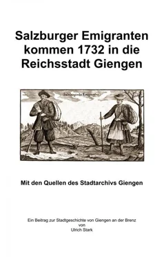Ulrich Stark Salzburger Emigranten kommen 1732 in die Reichsstadt Giengen обложка книги