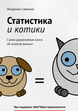 Владимир Савельев Статистика и котики обложка книги