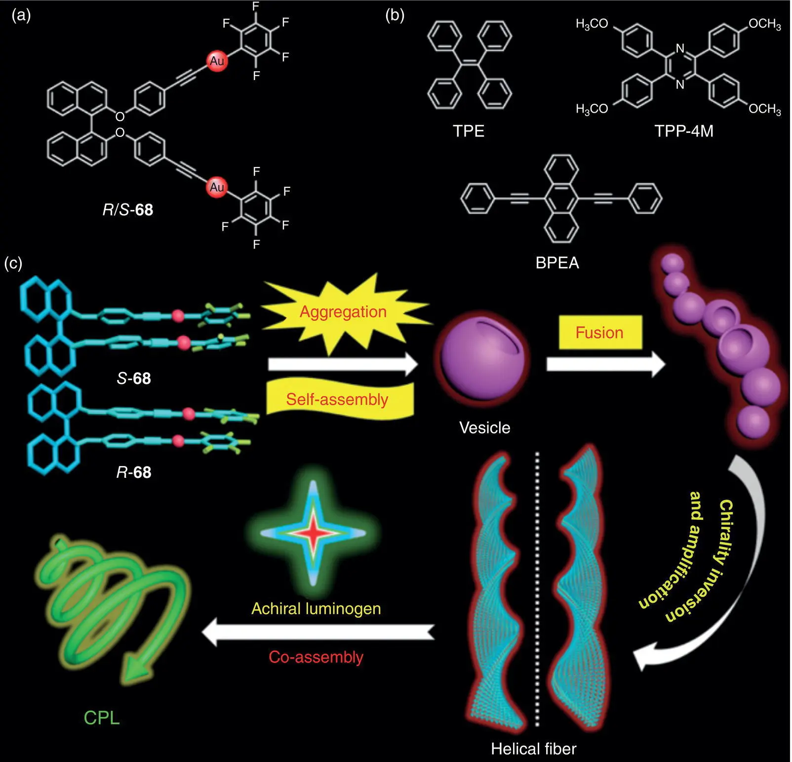 Figure 223 a Molecular structures of chiral gold complex enantiomers R - фото 35