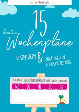 Katrin Kleebach 15 kreative Wochenpläne обложка книги