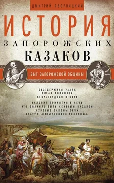 Дмитрий Яворницкий История запорожских казаков. Быт запорожской общины. Том 1 обложка книги