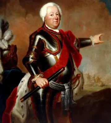 Der Vater Preußenkönig Friedrich Wilhelm I Von Atelier Werkstatt von - фото 7