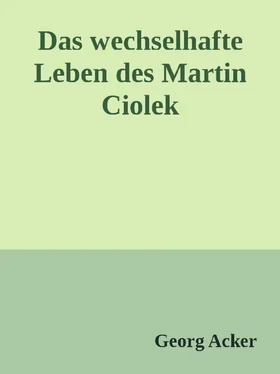 Georg Acker Das wechsehafte Leben des Martin Ciolek обложка книги