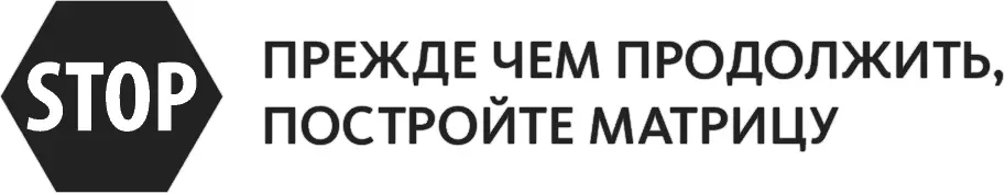 Решение к упражнению 17 это моя версия матрицы С помощью матрицы мы легко и - фото 52