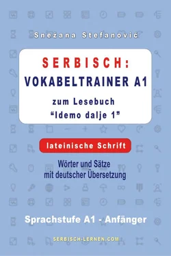 Snezana Stefanovic Serbisch: Vokabeltrainer A1 zum Buch Idemo dalje 1 - lateinische Schrift обложка книги