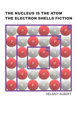 Helmut Albert the nucleus is the atom, the electron shells fiction обложка книги