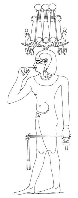 Fig 3 Heka the childGod Fig 4 Scene from the underworld book Amduat - фото 4