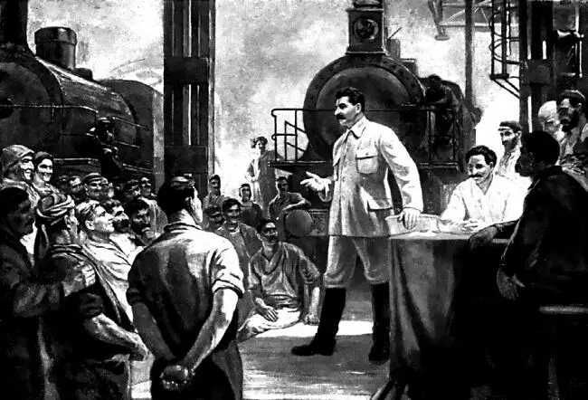 В железнодорожных мастерских Тбилиси в 1926 году Картина ИМ Тоидзе - фото 119