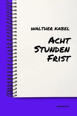 Walther Kabel Acht Stunden Frist обложка книги