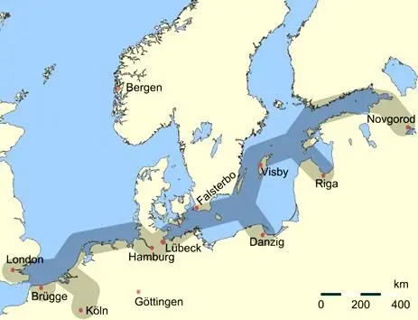 Handelsrouten der Hanse Die Lübecker hatten zuviel kluge Selbstbeherrschung und - фото 24