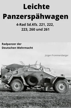 Jürgen Prommersberger Leichte Panzerspähwagen - 4-Rad Sd.Kfz. 221, 222, 223, 260 und 261 обложка книги