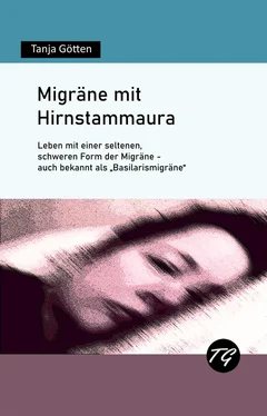 Tanja Götten Migräne mit Hirnstammaura - Leben mit einer seltenen, schweren Form der Migräne - auch bekannt als Basilarismigräne обложка книги