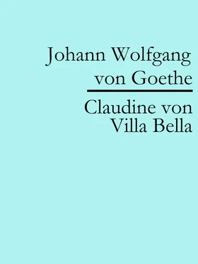 Johann Wolfgang von Goethe Claudine von Villa Bella обложка книги