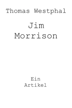 Thomas Westphal Jim Morrison обложка книги