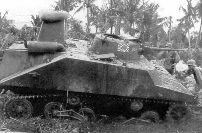 Ками подбитый на оЛусон в январе 1945 года Военно морской флаг на башне - фото 30