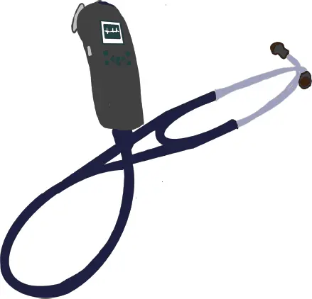 Figure 26 A digital stethoscope 242 Electrocardiogram The electrical - фото 9