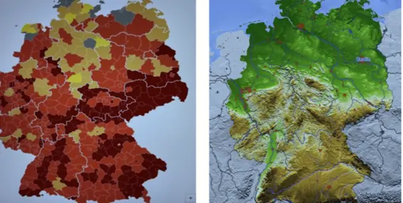 Die Verteilung der Neuinfektionen in Deutschland erinnert an eine - фото 1