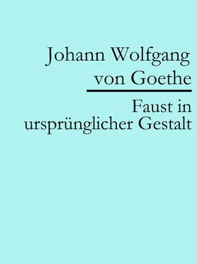 Johann Wolfgang von Goethe Faust in ursprünglicher Gestalt (Urfaust) обложка книги