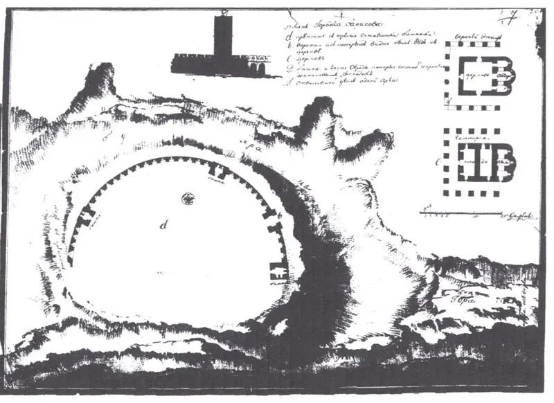 Рис 10 Конец XVIII начало XIX века План Городка Борисова РГВИА ф418 ед - фото 10