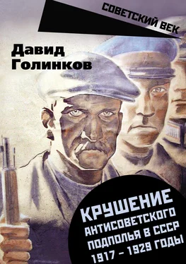 Давид Голинков Крушение антисоветского подполья в СССР. 1917–1929 годы обложка книги