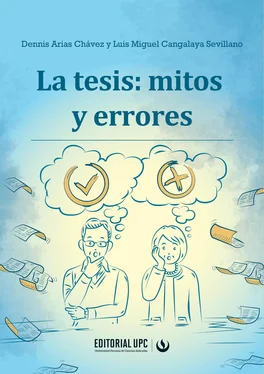 Dennis Arias Chávez La tesis: mitos y errores обложка книги