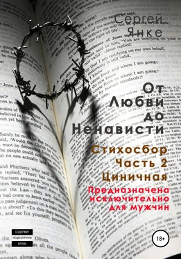 Сергей Янке От любви до ненависти. Стихосбор. Часть 2. Циничная обложка книги