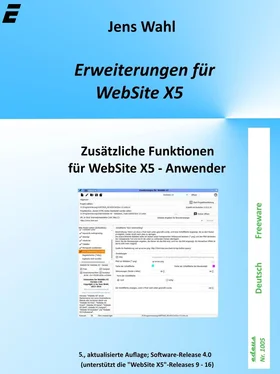 Jens Wahl Erweiterungen für WebSite X5 обложка книги