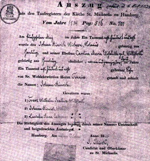 Taufregister von St Michaelis Doch die Wirren der Napoleonischen Kriege und - фото 16