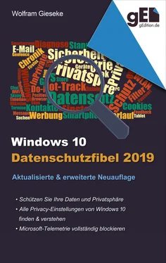 Wolfram Gieseke Windows 10 Datenschutzfibel 2019 обложка книги