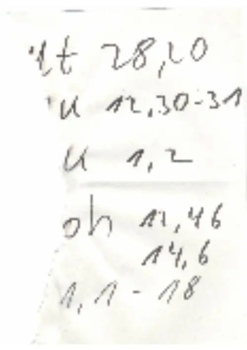 Es waren Buchstaben und Zahlen aufgeschrieben die für mich aber keinen Sinn - фото 2