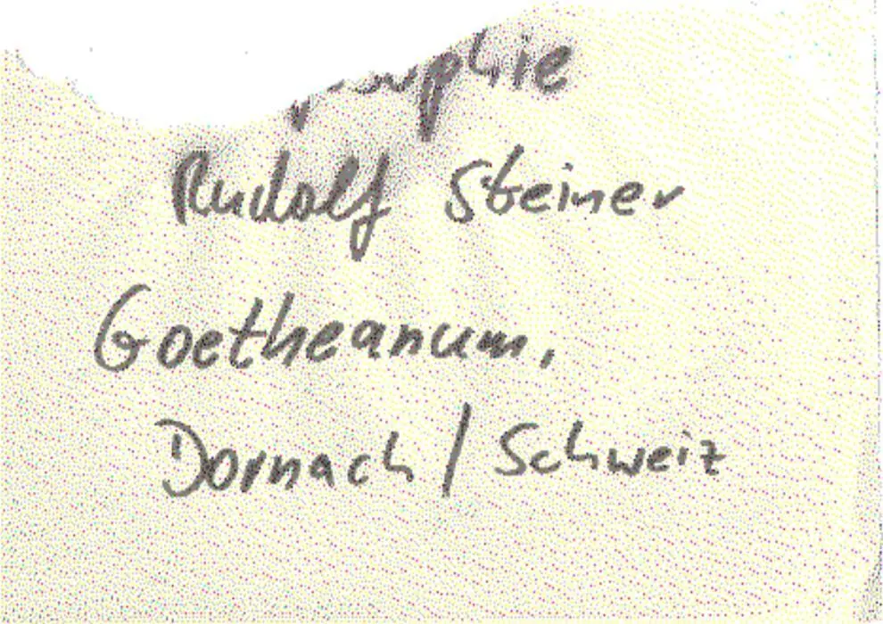 phie vielleicht Sophie ein Name überlegte ich Rudolf Steiner - фото 4