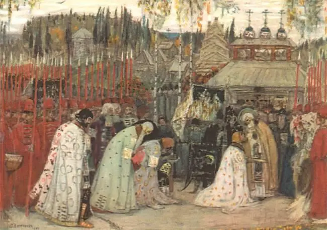 М Нестеров Благословение Дмитрия Донского на Куликовскую битву Тем - фото 51