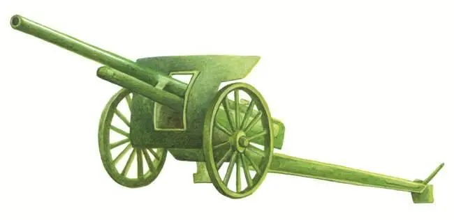 Советская пушка образца 1933 года применявшаяся в боях на ХалхинГоле Вскоре - фото 170