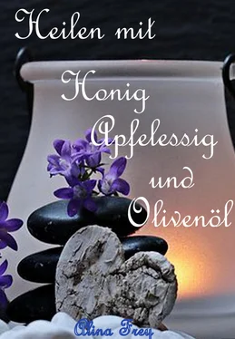 Alina Frey Heilen mit Honig Apfelessig und Olivenöl обложка книги