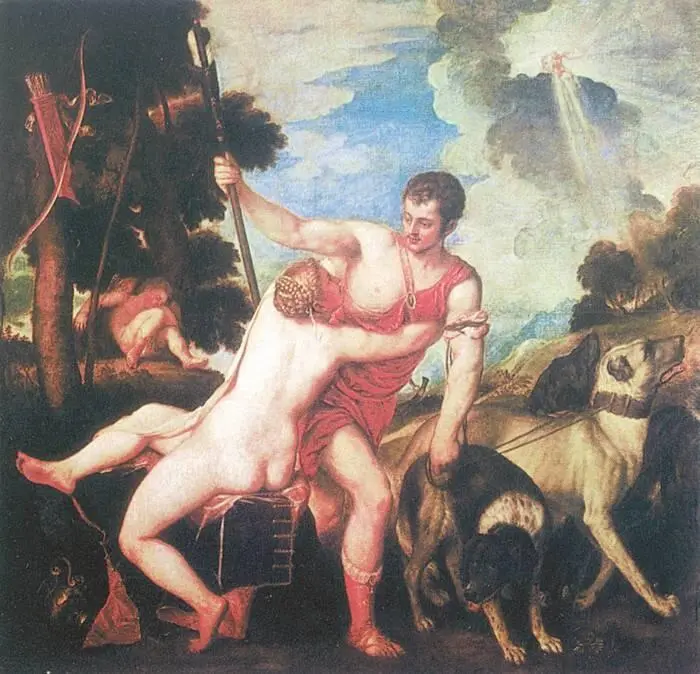 Тициан Венера и Адонис Франсуа Буше Венера утешающая Амура 1751 год - фото 164