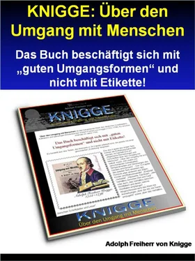 Adolph Freiherr von Knigge KNIGGE: Über den Umgang mit Menschen - 279 Seiten обложка книги