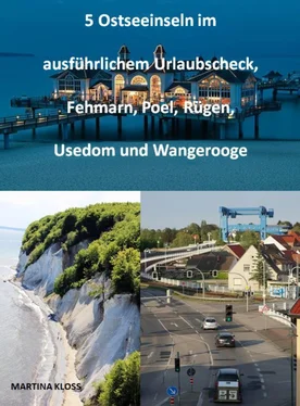 Martina Kloss 5 Ostseeinseln im ausführlichem Urlaubscheck, Fehmarn, Poel, Rügen, Usedom und Wangerooge обложка книги