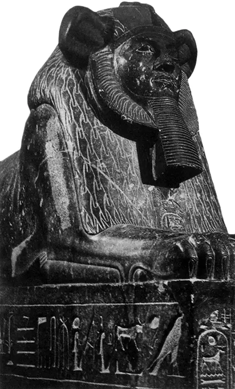 Сфинкс с головой фараона Аменхотепа III Разоренная семейная усыпальница в - фото 82
