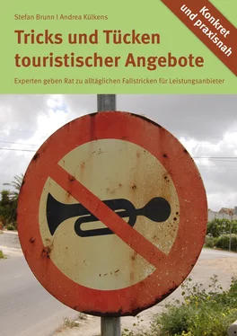 Stefan Brunn & Andrea Külkens Die Tücken touristischer Angebote обложка книги