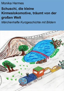 Monika Hermes Schuschi, die kleine Kirmeslokomotive, träumt von der großen Welt обложка книги