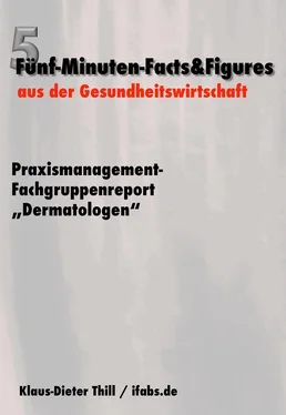 Klaus-Dieter Thill Praxismanagement-Fachgruppenreport Dermatologen обложка книги